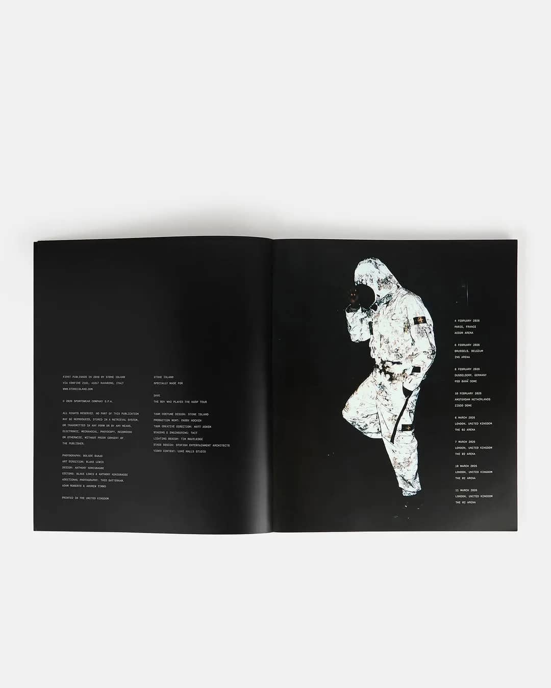Stone Island Documents Dave’s Tour Narrative Through a Tangible Research Book - Image 9