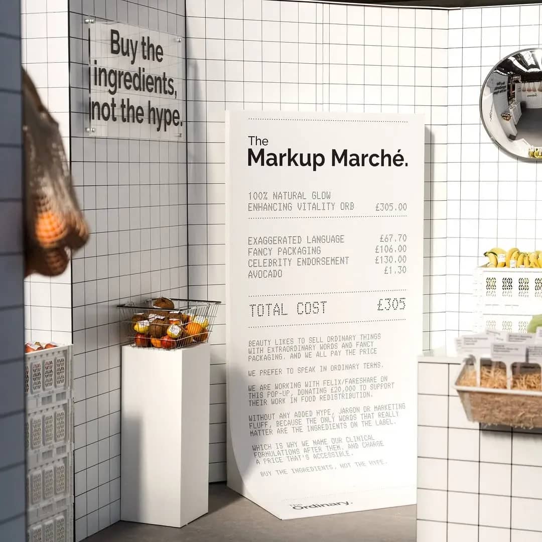 The Ordinary Centers Price Transparency Through a Grocery-Themed Spitalfields Activation - Image 4