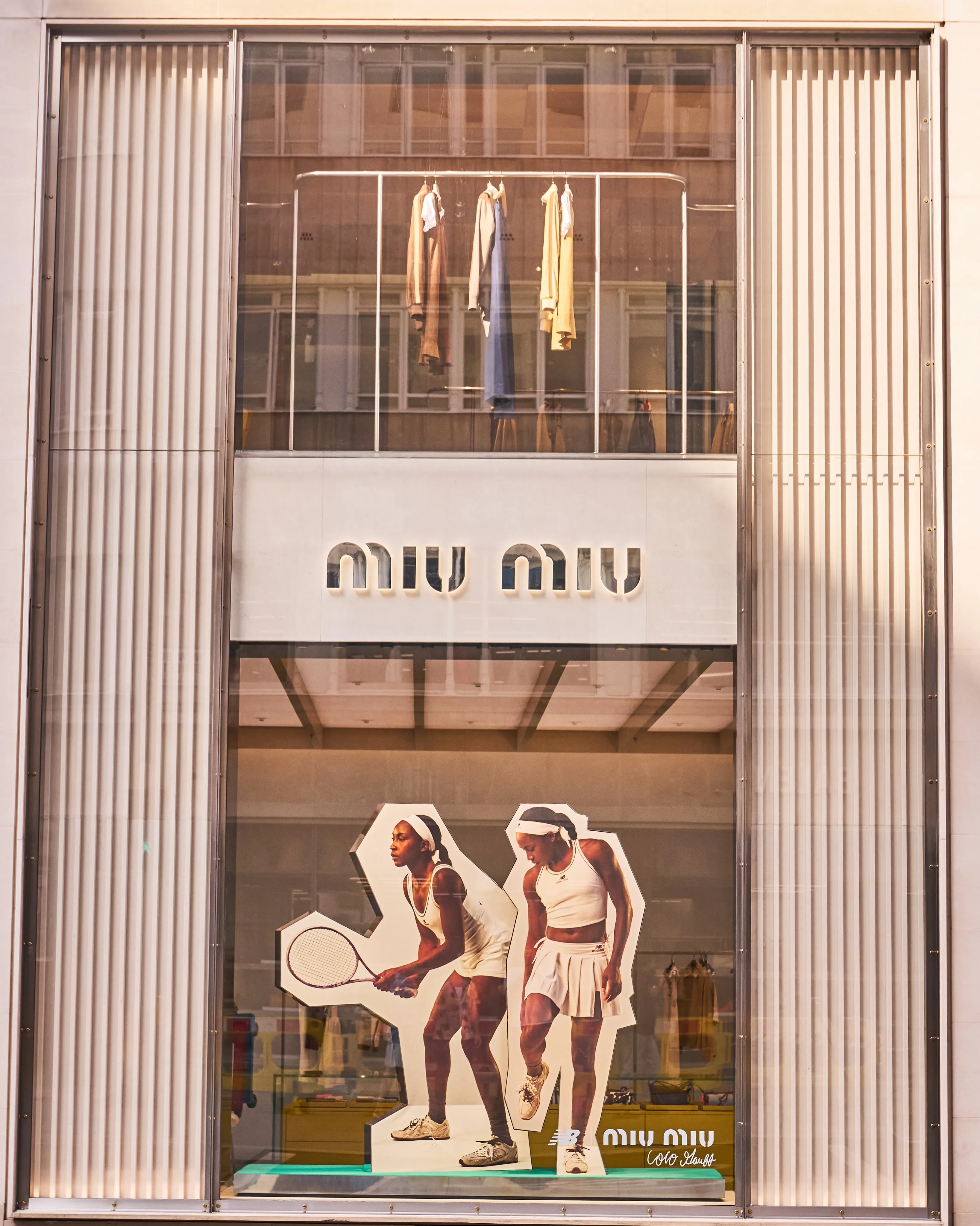 Miu Miu Centers the New Balance Collaboration Through a Store Activation With Coco Gauff - Image 1