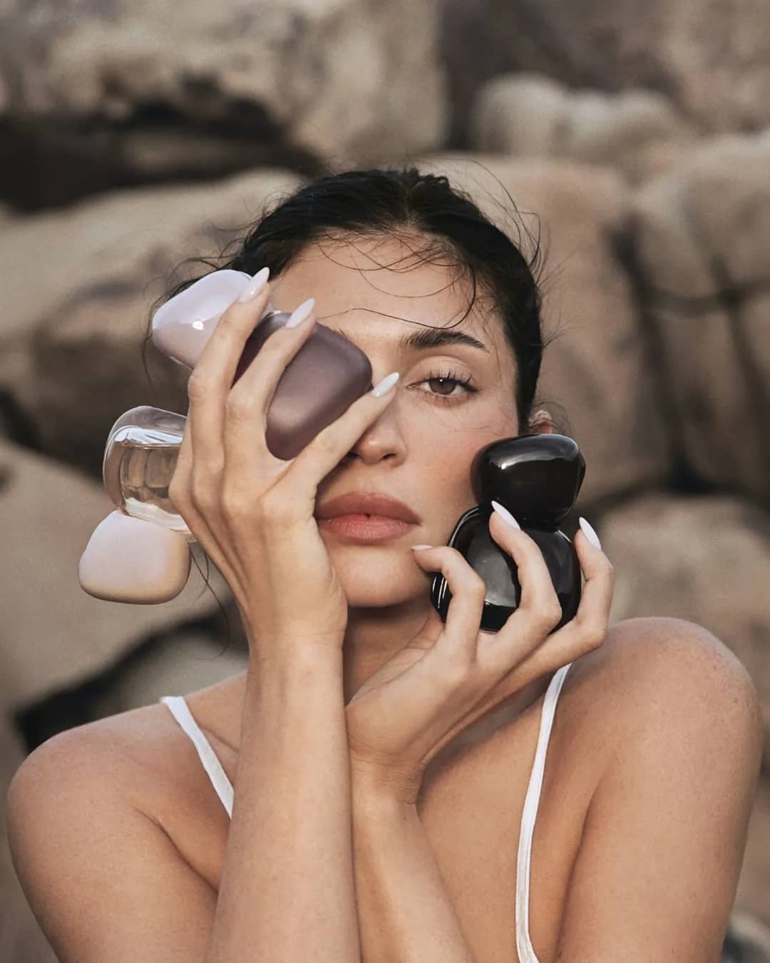 Kylie Cosmetics Uses Sculptural Organicism to Frame Its Newest Fragrance Trio - Image 1