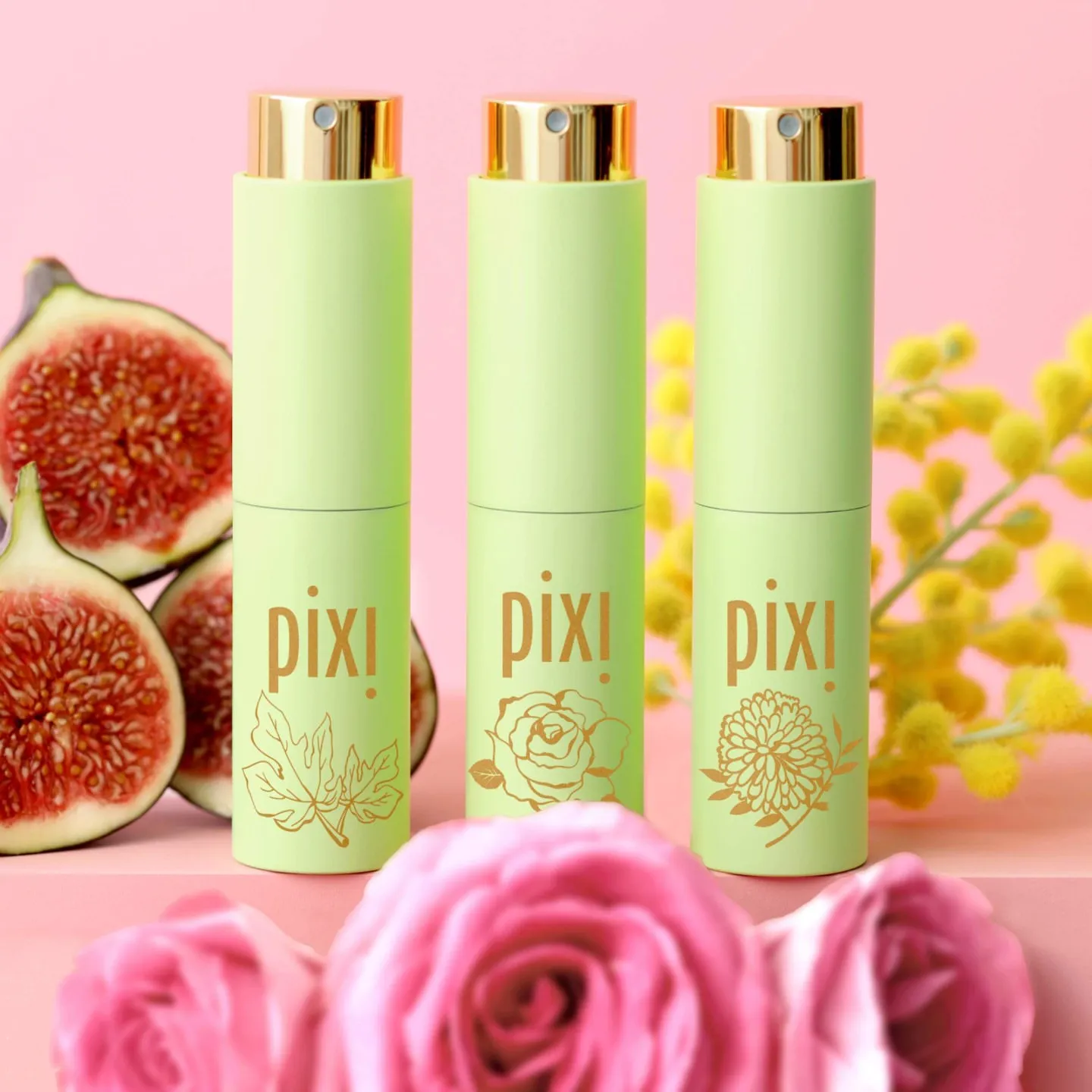 Pixi Extends Glow Into Fig, Rose, Mimosa Perfume Trio - Image 1