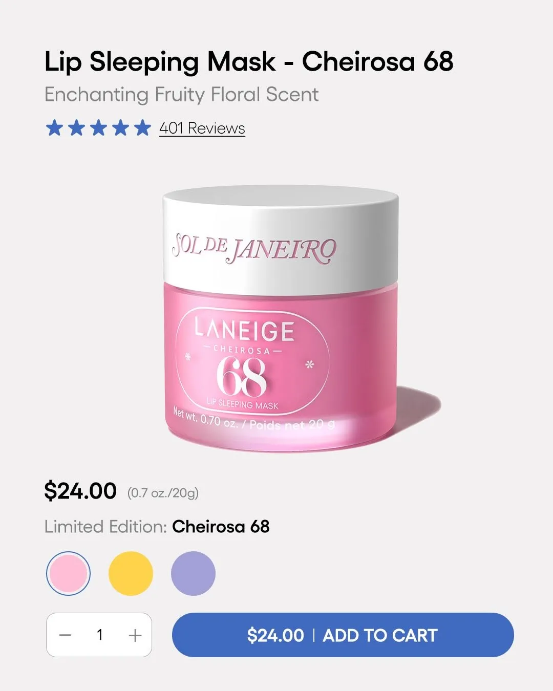 Laneige Introduces the Cheirosa Lip Mask Through a Scarcity-Led Flash Drop - Image 1