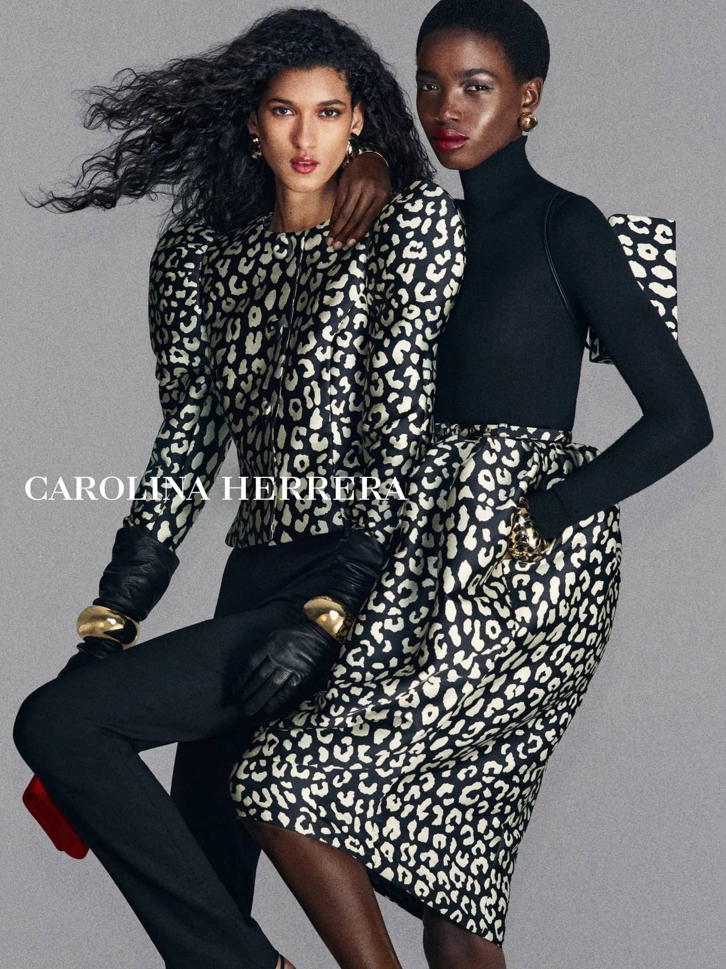 Carolina Herrera Centers Leopard Spot Jacquard in Fall 26 Campaign - Image 1