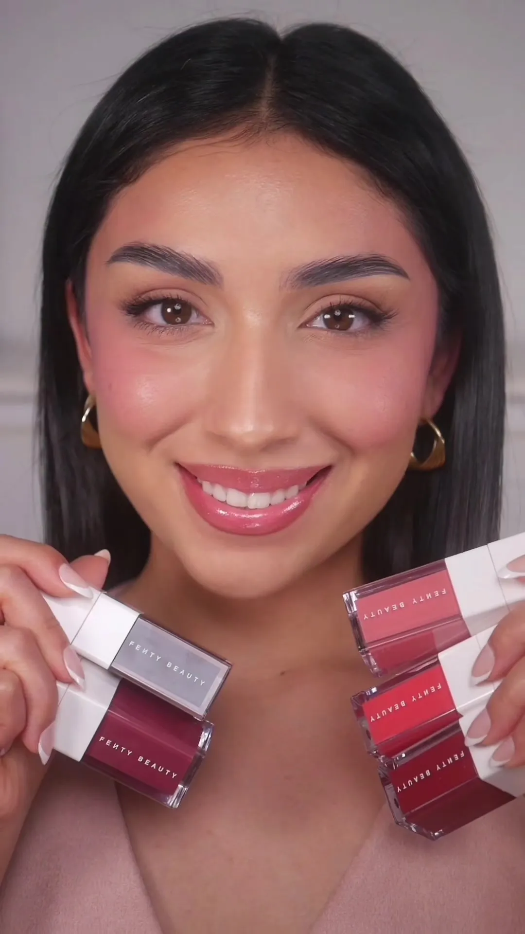 Fenty Beauty Highlights Product Performance Through Mia Galvan's Liquid Blush Swatches - Fenty Beauty