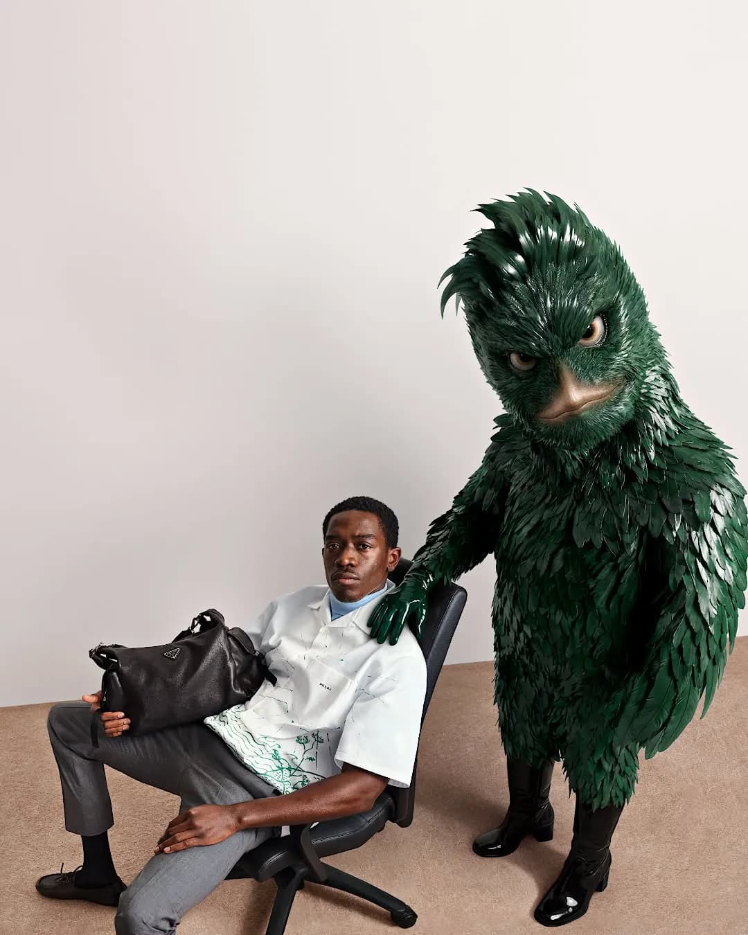 Jordan Wolfson’s Uncanny Creatures Occupy the Prada SS26 Human Narrative - Image 3